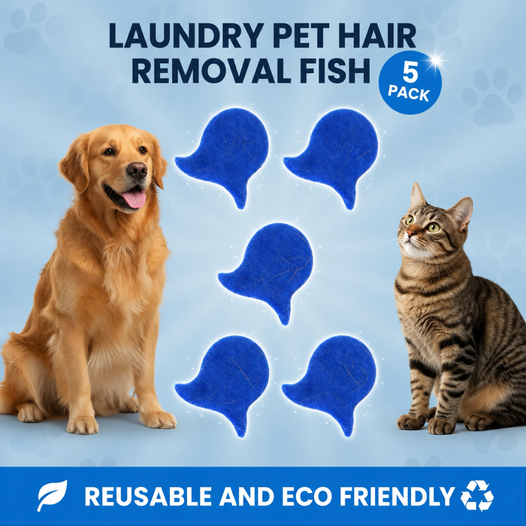 5 pack laundry pet hair removal fish for family use